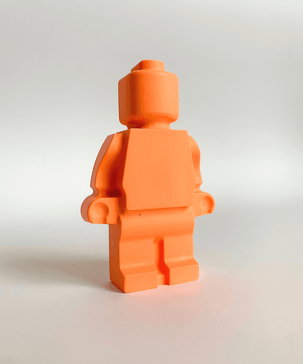 Mini Block Buddy - Mono / Neon Orange - Razzo Studio