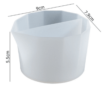 Sectioned silicone mixing cup - 2 sections - Razzo Studio