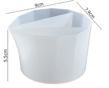 Sectioned silicone mixing cup - 3 sections - Razzo Studio
